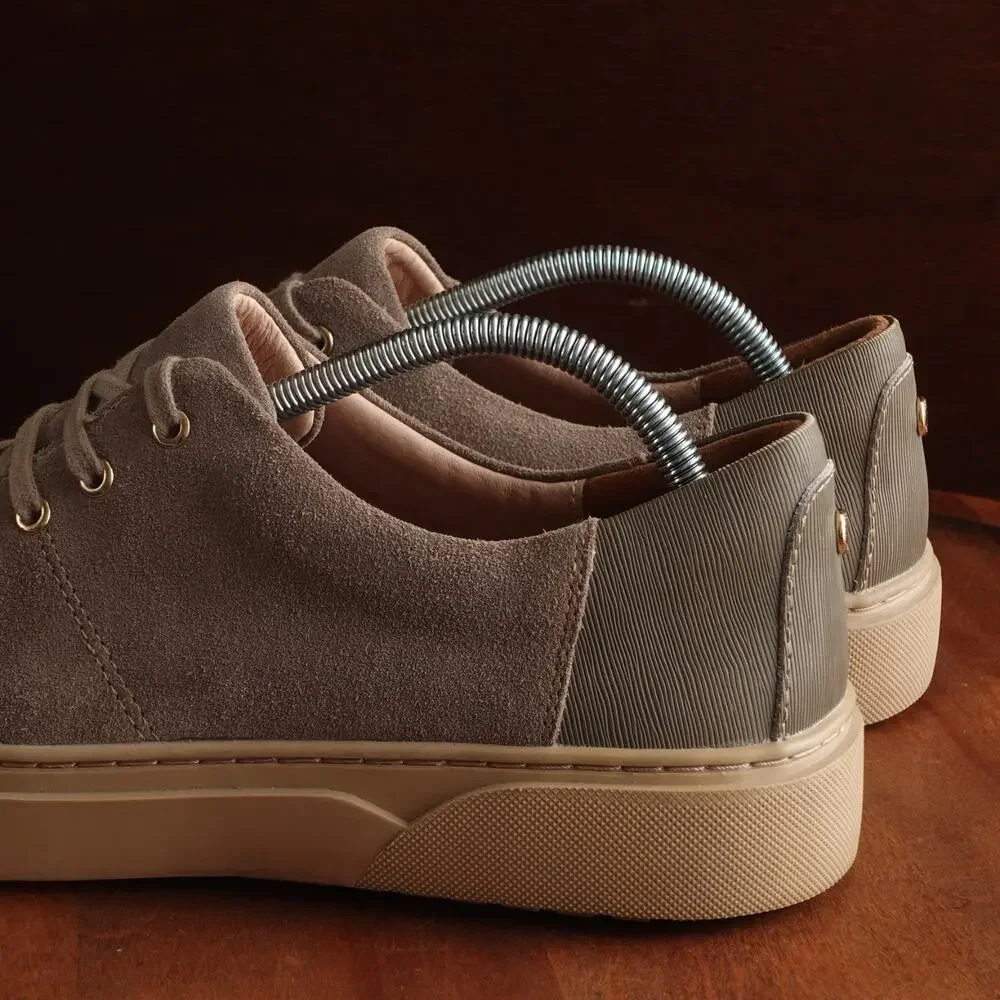 TCG Sneakers Mens Size 10 Gray Cooper Suede Modern Contemporary Casual Low Shoes